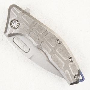 Нож Heretic Knives Martyr Prototype, 154CM, Stonewash, Titanium, CH1280 Нож Heretic Knives Martyr Prototype, 154CM, Stonewash, Titanium, CH1280